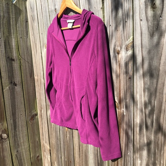 L.L Bean ExOfficio Textured Fleece Jacket ❤️ - Picture 2 of 6